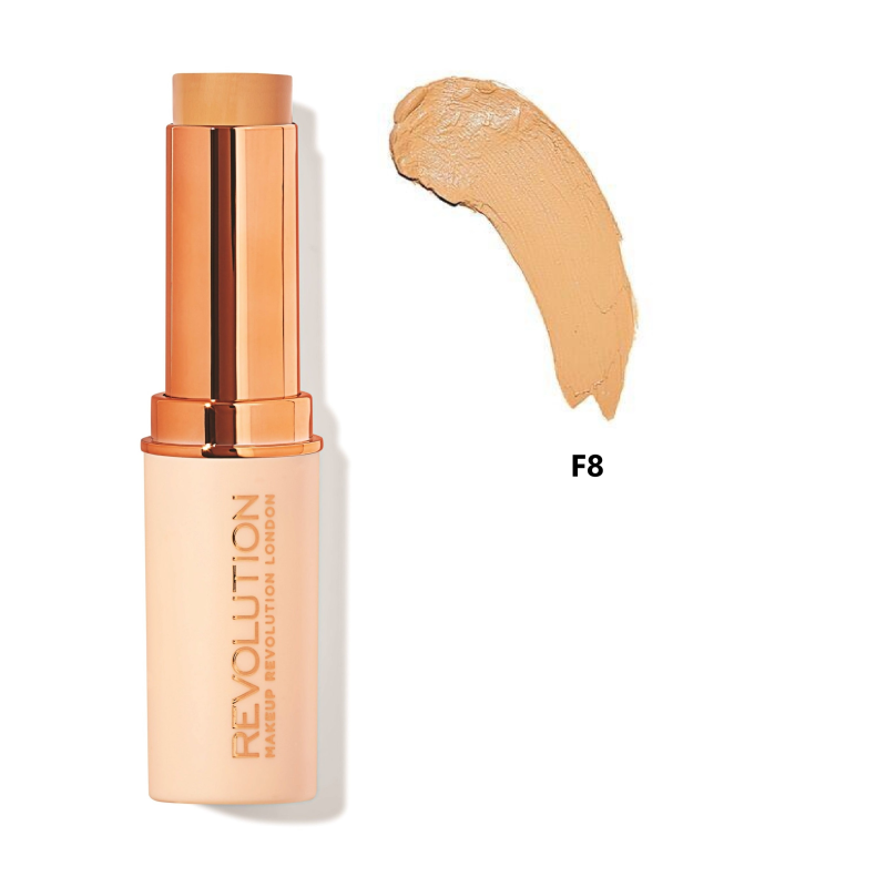 Revolution Fond de Teint Stick 08 Fast Base Stick Foundation Pour les Peaux Moyennes avec des Nuances Jaunes