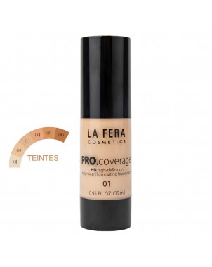 Fond de Teint Liquide LaFera Cosmetics Haute Couvrance Maquillage Prof