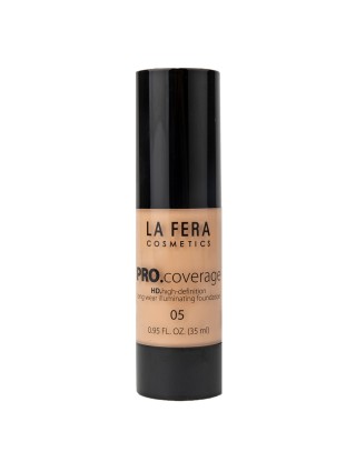 Fond de Teint Liquide LaFera Cosmetics Haute Couvrance Maquillage Prof