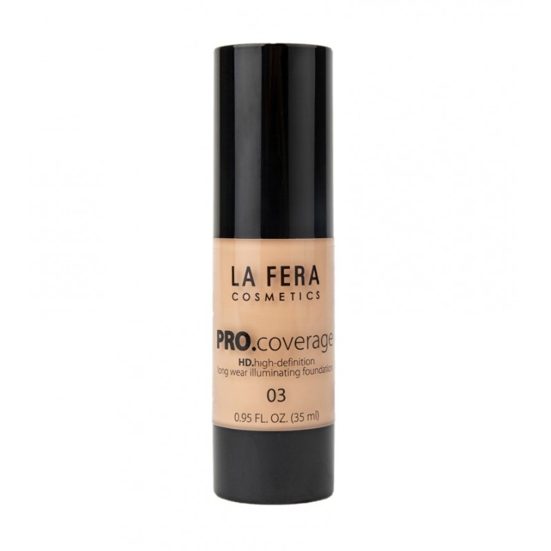 Fond de Teint Liquide LaFera Cosmetics Haute Couvrance Maquillage Prof