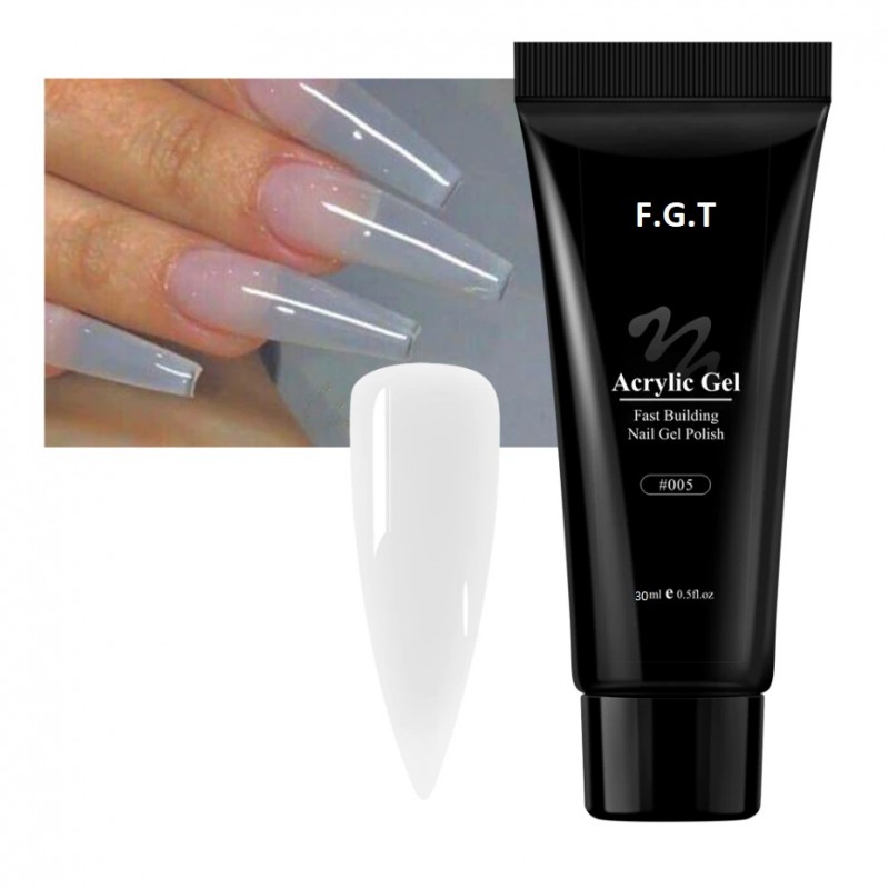 FGT Gel Acrylique Transparent Polygel Soins Ongles Nail Art Manucure