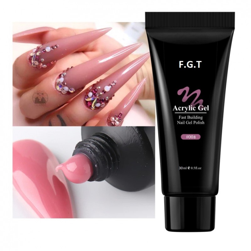 FGT Gel Acrylique Violet Lilac Poly gel Soins Ongles Nail Art Manucure