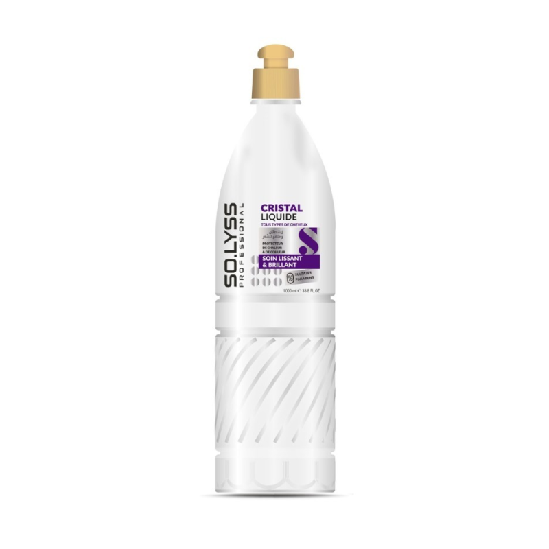 Solyss Sérum Cristal Liquide 1000ml Soin Lissant et Brillant Protection Chaleur et Couleur