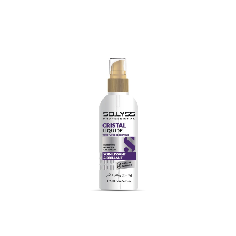 Solyss Sérum Cristal Liquide 100ml Soin Lissant et Brillant Protection Chaleur et Couleur