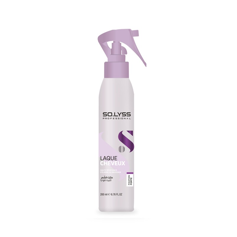 Solyss Laque Cheveux 200ml Coiffure avec Haute Résistance Fixation Forte