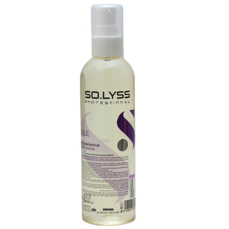 Solyss Huile Post Epilatoire 235ml Huile Après Epilation Sans Conservateur