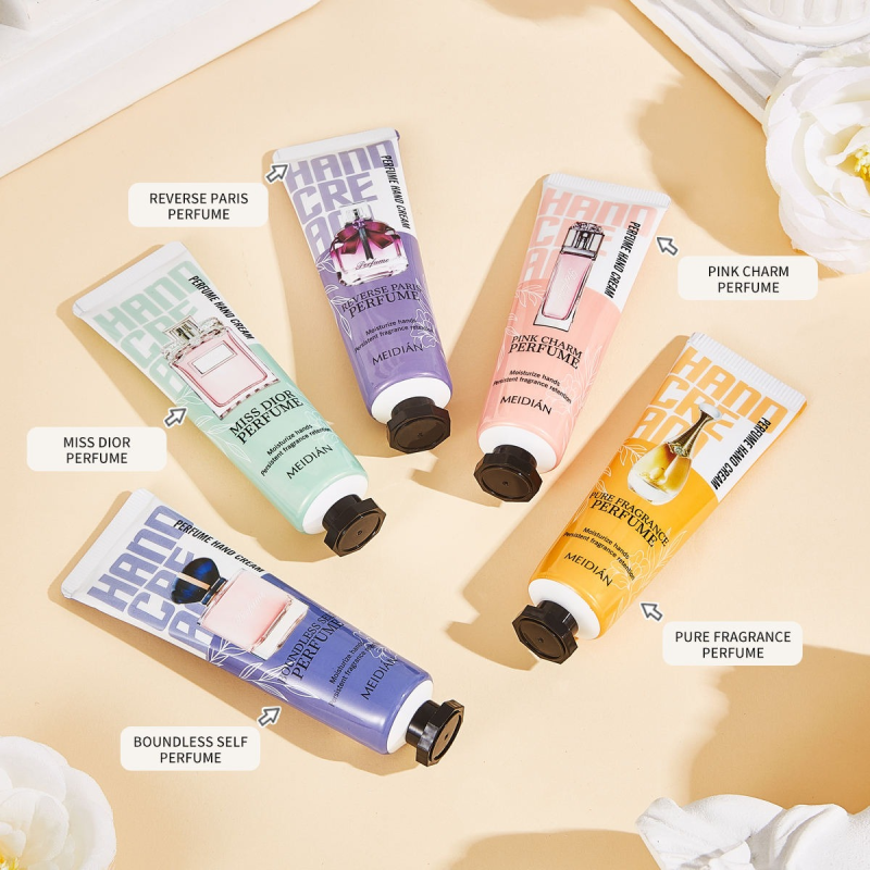 Meidian Perfume Hand Cream Set - Pack de 5 Crème à Mains Parfums
