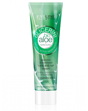 Eveline Glicerini Crème à Mains Bio Aleo Vera et Beurre de Karité Hand and Nail Cream-Mask 100ml