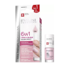 Eveline Soins Ongles 6en1 Care and Color Effet Salon Couleur Pink 5ml