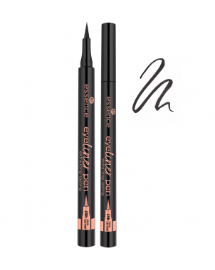 Essence Eyeliner Pen Extra Long Lasting 24h Stylo Eyeliner Noir Très Longue Tenue 10 Blackest Black