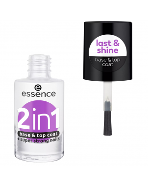 Essence Base & Top Coat 2en1 Super Strong Fini Transparent et Brillant