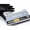 Otto Gants Noirs Professionnels pour Esthéticiens Coiffure et Teinture Paquet 100pcs