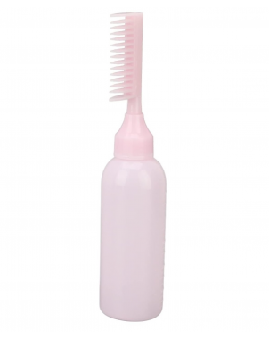 Bouteille avec Peigne Applicateur de Teinture Cheveux ou Bain de Huiles - Soins Cheveux