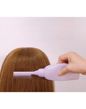 Bouteille avec Peigne Applicateur de Teinture Cheveux ou Bain de Huiles - Soins Cheveux