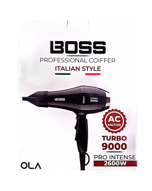 Ola Séchoir Boss Turbo 9000 2600 watt Séchoir Professionnel Intense