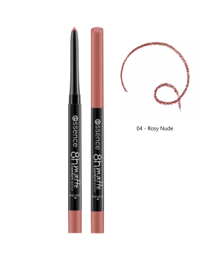 Essence Crayon à Lèvres 8h Matte Comfort Lipliner 04 Rosy Nude