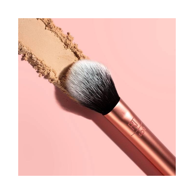 Real Techniques Pinceau 402 Setting Powder et Highlighter Cheek Pinceau Fixateur