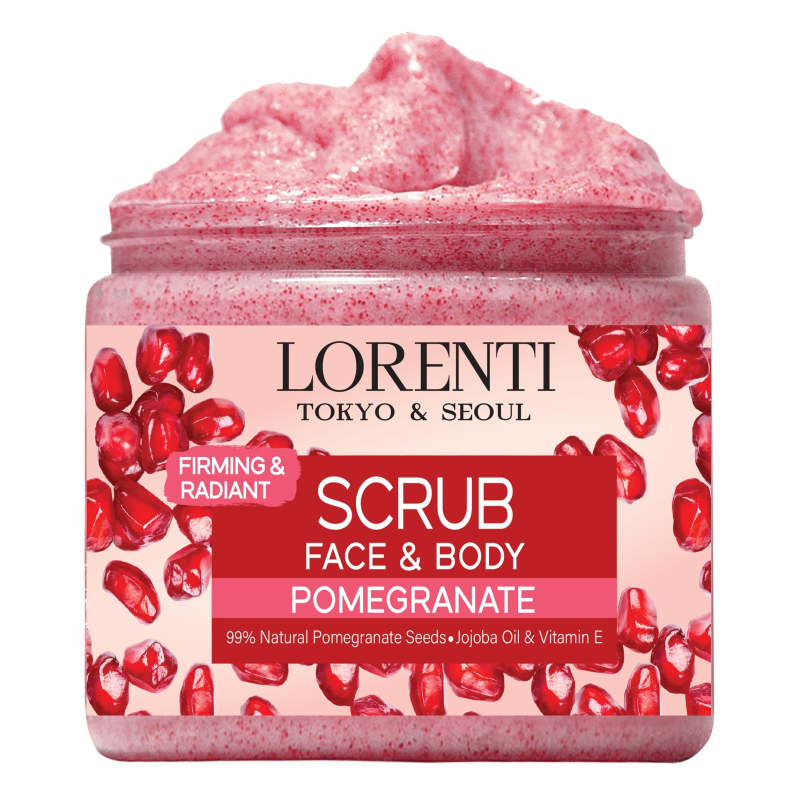 LORENTI Scrub Pomegranate 500ml Gommage Visage et Corps Grenade