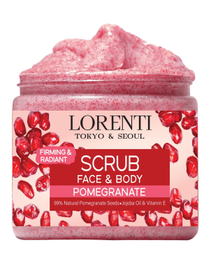 LORENTI Scrub Pomegranate 500ml Gommage Visage et Corps Grenade