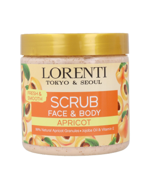 LORENTI Scrub Apricot 500ml Gommage Visage et Corps Abricot