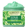 LORENTI Scrub Green Tea 500ml Gommage Visage et Corps Thé Vert