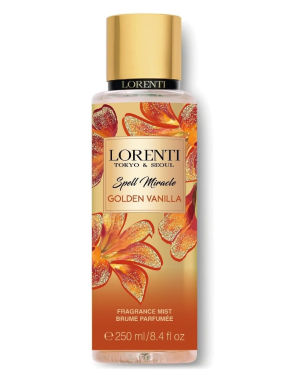 LORENTI Brume Corps Golden Vanilla 250ml Body Mist Corporelle Parfumé