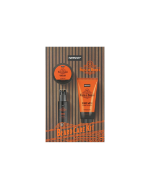 Sence Coffret Beard Care Kit 3pcs Soins Barbe pour Homme : Cire Barbe 50g + Shampoing Barbe 150ml + Huile Barbe 50ml
