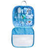 kit-soins-bébé-13-pièces-bleu-nouveau-né-nettoyage-toilettage-trousse-biberon-thermoètre-brosse-peigne-coupe-ongles-