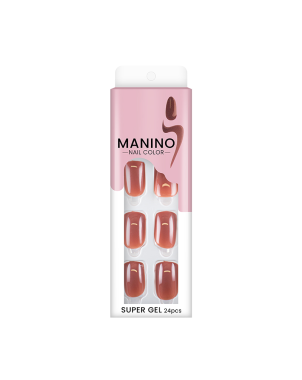 Manino Faux Ongles Mains Press On Colorés 24pcs