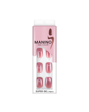 Manino Faux Ongles Mains Press On Colorés 24pcs