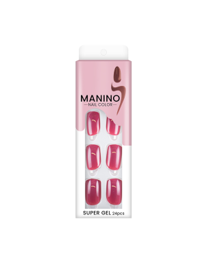 Manino Faux Ongles Mains Press On Colorés 24pcs