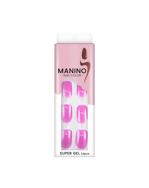 Manino Faux Ongles Mains Press On Colorés 24pcs