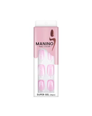 Manino Faux Ongles Mains Press On Colorés 24pcs