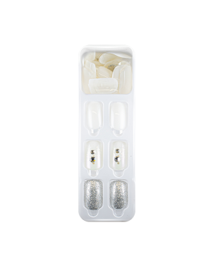 Manino Faux Ongles Mains Press On Colorés avec Relief 30pcs