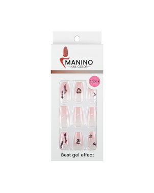 Manino Faux Ongles Mains Press On Forme Amandes avec Effet 30pcs