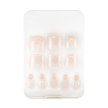 Manino Faux Ongles Pieds Press On Orteils Colorés avec Diamond 24pcs