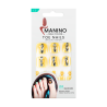 Manino Faux Ongles Pieds Press On Orteils Colorés avec Relief 24pcs