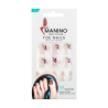 Manino Faux Ongles Pieds Press On Orteils Colorés avec Relief 24pcs