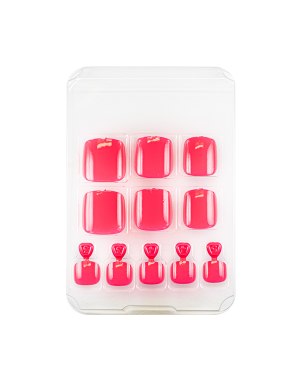 Manino Faux Ongles Pieds Press On Orteils Colorés 24pcs