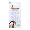 Manino Faux Ongles Pieds Press On Orteils Colorés 24pcs