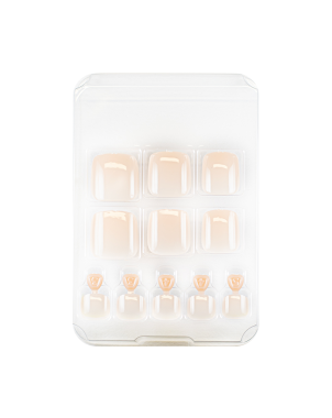 Manino Faux Ongles Pieds Press On Orteils Colorés 24pcs