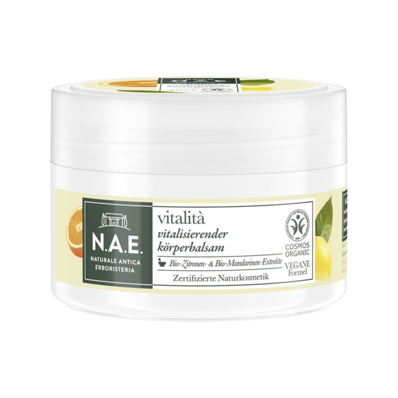 NAE Vitalità Crème Corps Revitalisante 200ml Formule Végétalienne Naturelle