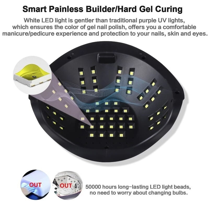 Sèche ongles F15 à 120 watt Lampe LED UV Soins Onglerie Gel UV 60 LEDS
