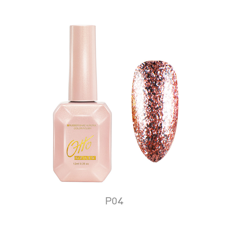 Otto Vernis Platinum P04 12ml Vernis Permanent Effet Pailleté Platinum