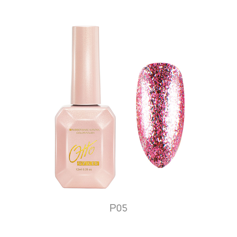 Otto Vernis Platinum P05 12ml Vernis Permanent Effet Pailleté Platinum