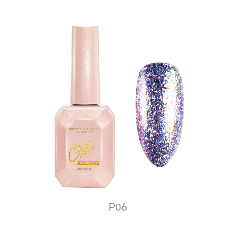 Otto Vernis Platinum P06 12ml Vernis Permanent Effet Pailleté Platinum