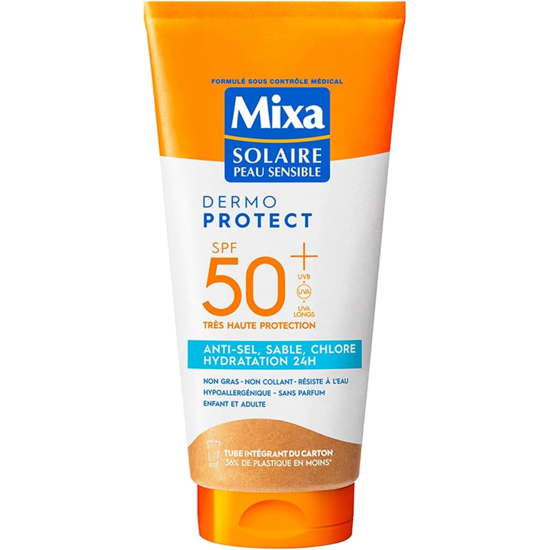 Mixa Solaire SPF50+ Anti-Sel & Chlore – Peaux Sensibles – 175 ml