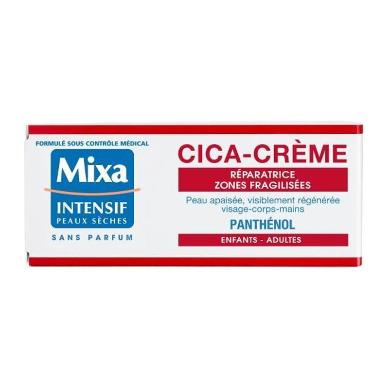 Mixa Cica-Crème Réparatrice 50 ml – Soin Hypoallergénique pour Zones Fragilisées