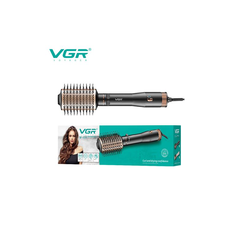 VGR V-494 Brosse Sèche-Cheveux 3 en 1 – Lisseur, Boucleur & Séchage – 800W