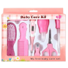 Kit 8 Pièces Soins Bébé Roses - Toilettage et Lavage - Nouveau Né